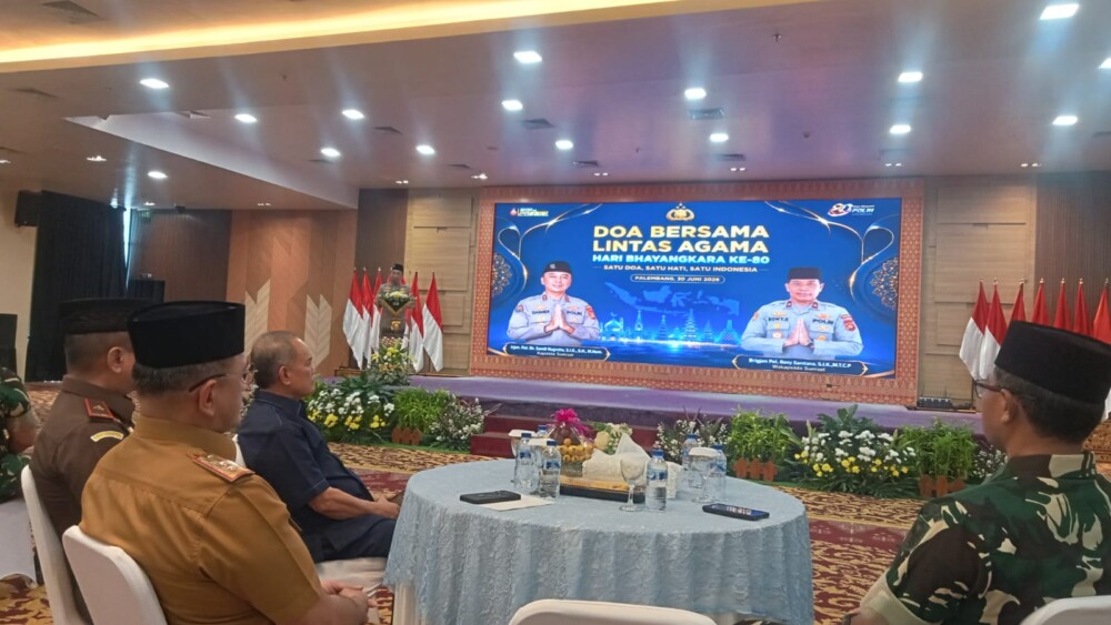 Ketua DPW LDII Sumsel Hadiri Doa Bersama Lintas Agama Hari Bhayangkara ke-80