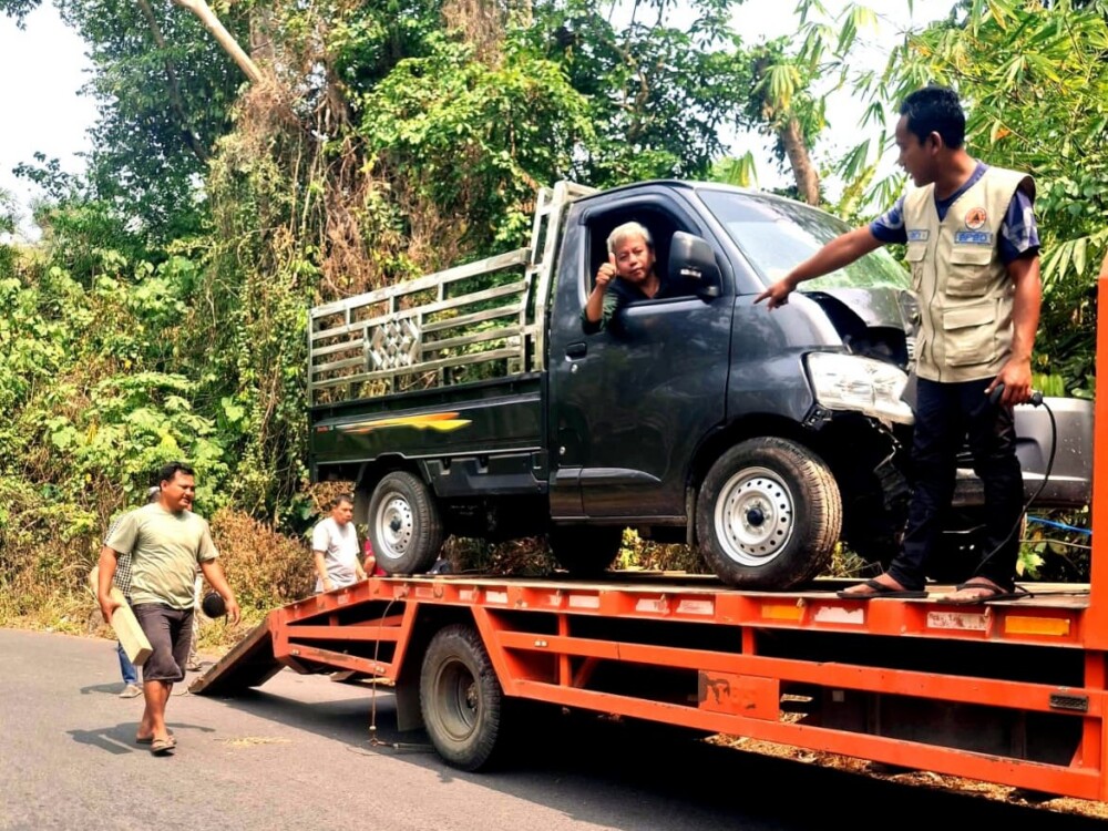 Tiga Pengurus PC LDII Kisam Tinggi Kecelakaan, Warga LDII OKU Selatan Sigap Evakuasi